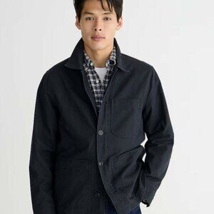 Wallace & Barnes lightweight twill chore jacket Men's Size M BN933 NWT Black